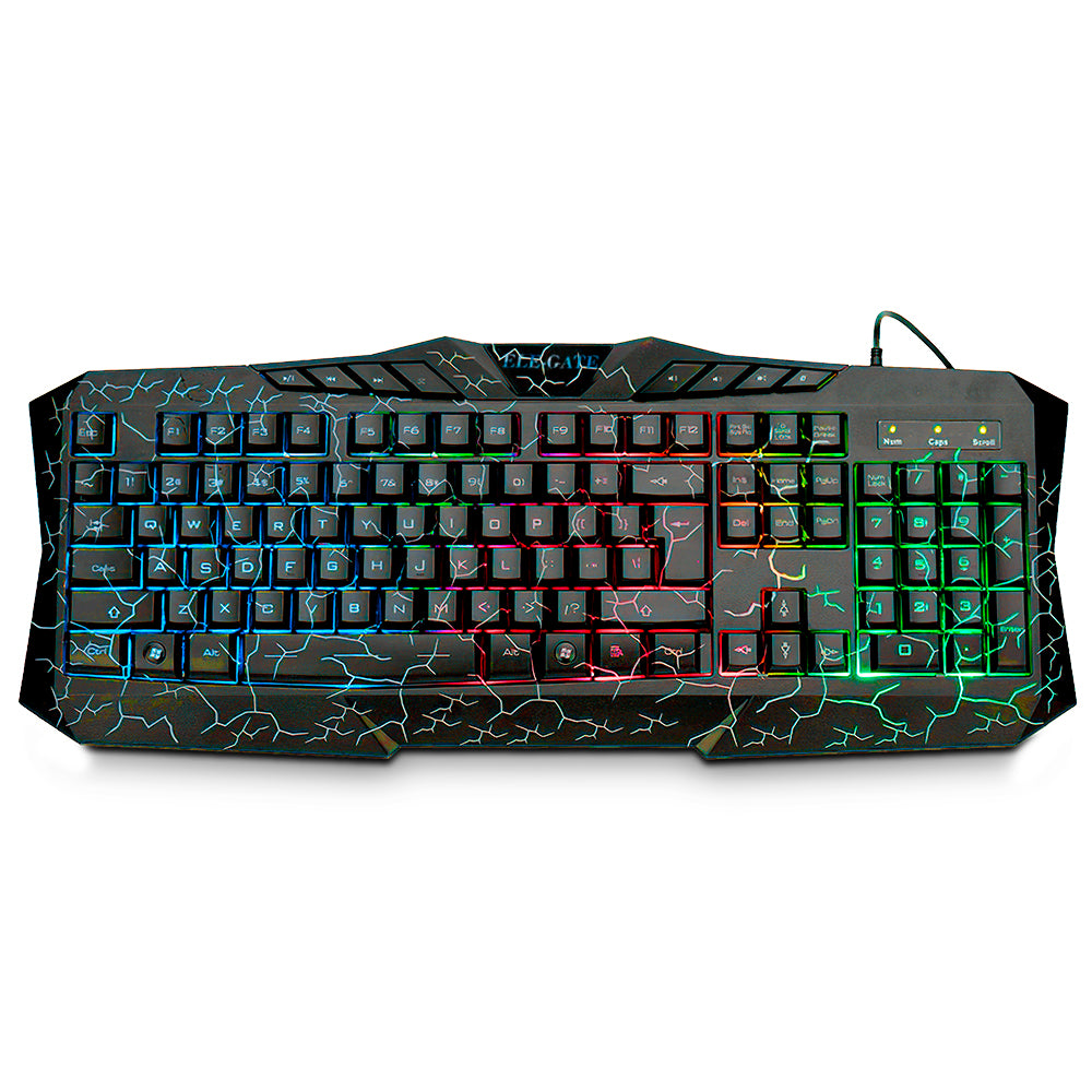 Teclado Gamer Mecánico con Retroiluminación RGB Arcoíris